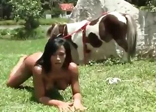 Stunning Pony Hottie Gets Rough Treatment